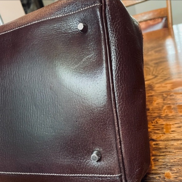 COPY**  🤎PRADA🤎 Brown Leather Doctor Satchel Bag - Picture 6 of 14